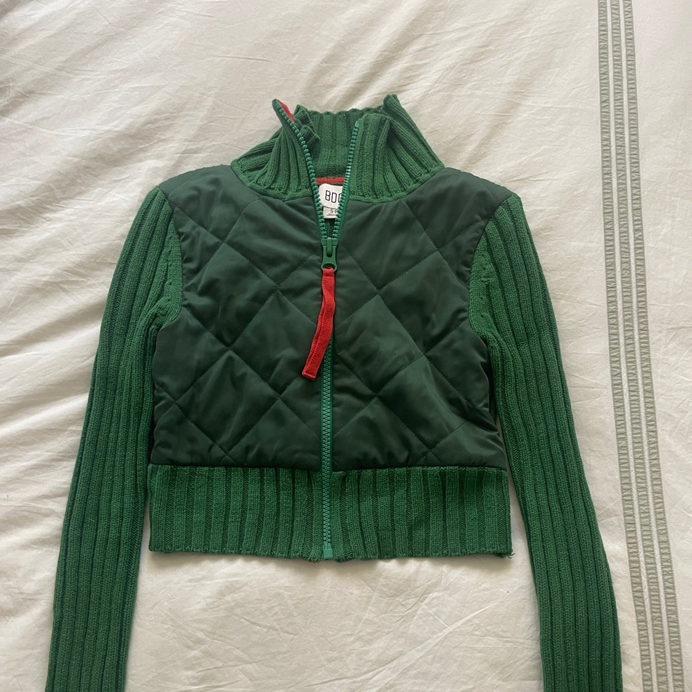 BDG Quilted Zip-Up Sweater - Picture 2 of 7